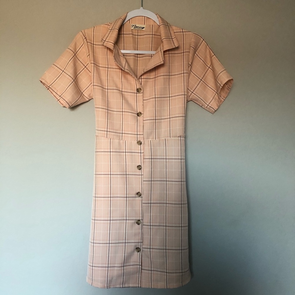 Korean Style Plaid Dress